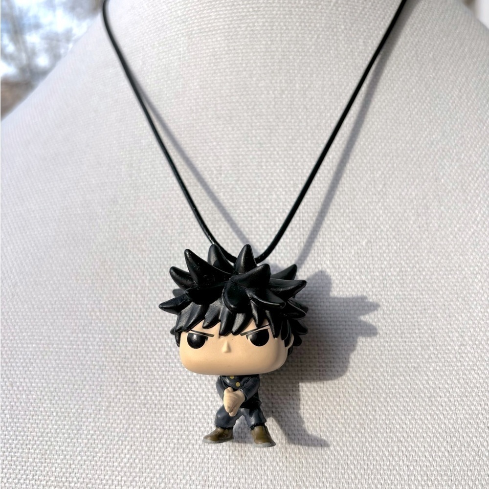Handmade Mini Megumi Fushiguro Funko Necklace | NWT | JJK Anime 💜✨ - Picture 2 of 3